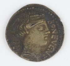 Roman Republic 62BC, a silver Denarius coin for Lucius Scribonius Libo
