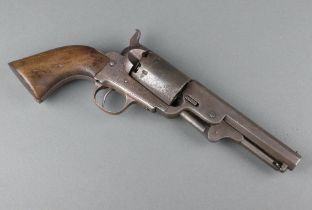 An unusual .35 calibre percussion revolver in the style of a Colt 1851 London Navy, serial no.7,