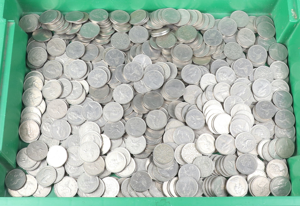 A large quantity of Queen Elizabeth II ten pence pieces