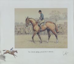 Snaffles (Charles Johnson Payne), print "One to Carry Your Half Crown" 27cm x 35cm