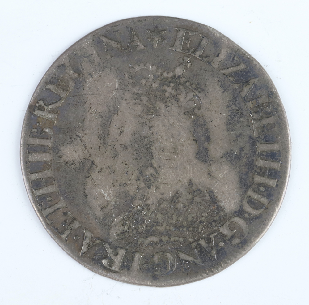 A silver half crown of George II 1745, LIMA below but, year of reign DECIMO NONO, silver milled - Image 3 of 6