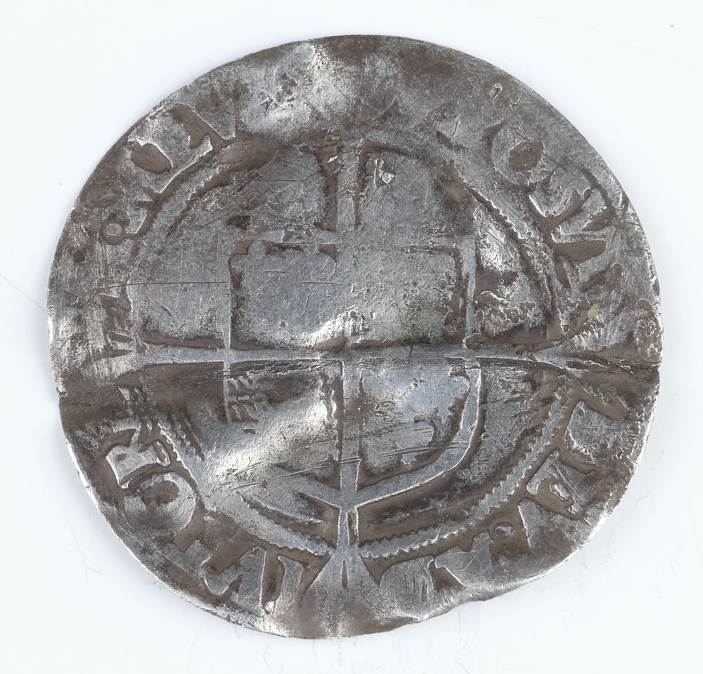 A silver sixpence of Elizabeth I third/fourth issue 1561 to 1577, 1 other folded and re-flattened, a - Image 4 of 8