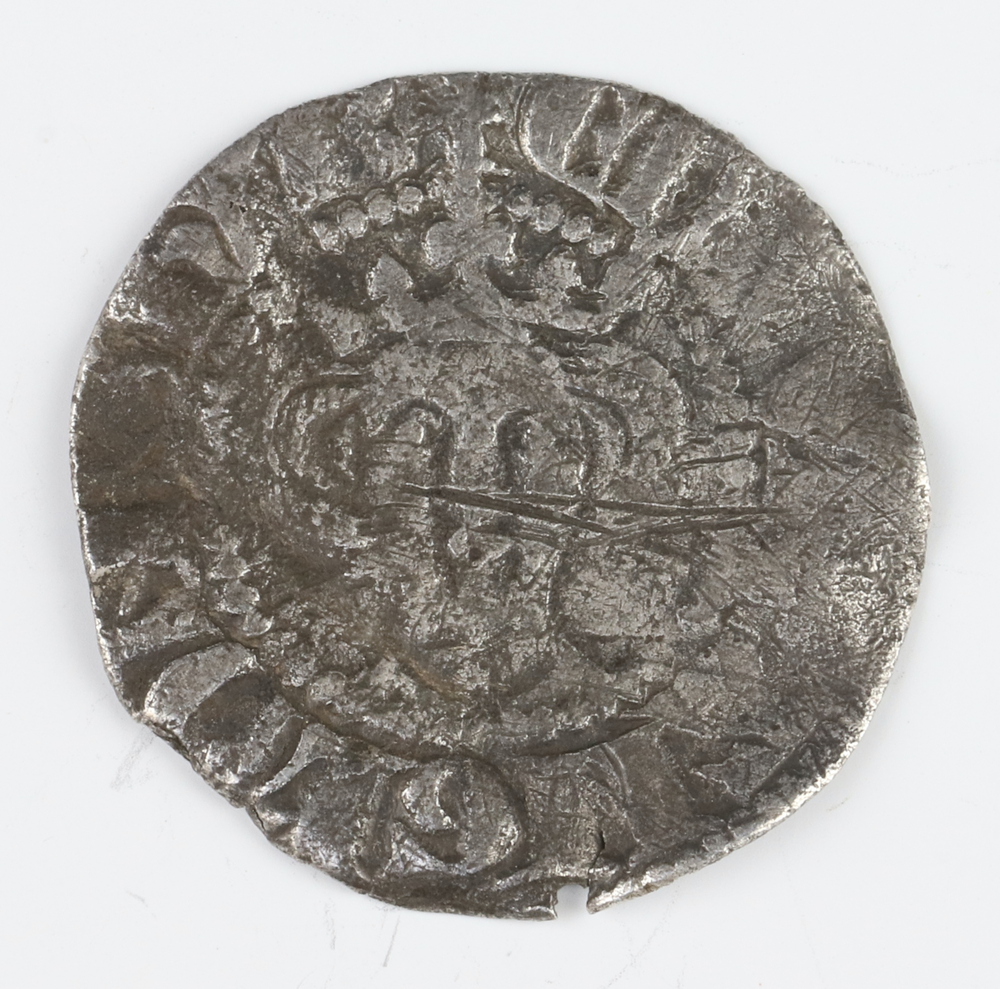 A silver short cross penny of Henry III 1216 to 1247 London Mint (coin bent and reflattened), - Image 5 of 10