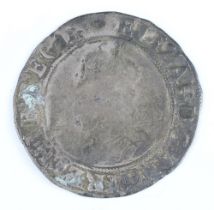 A silver shilling of Elizabeth I, 1560-1, second coinage, 0.925 fineness and a Sterling silver crown