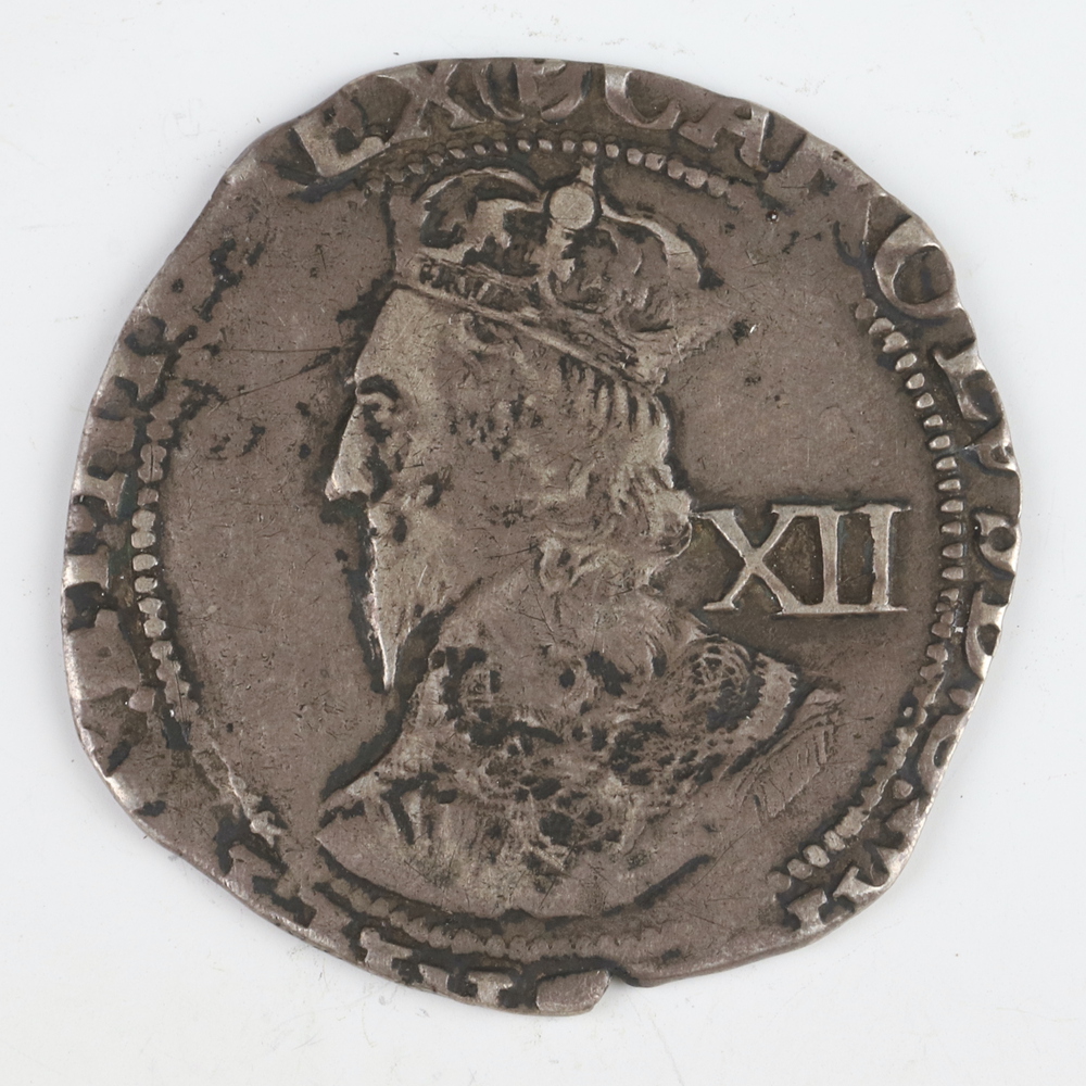 A silver half crown of George II 1745, LIMA below but, year of reign DECIMO NONO, silver milled - Image 5 of 6