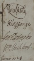 Signature - Sir Robert Walpole and 3 others 10cm x 6cm
