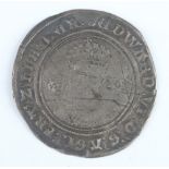 A silver shilling of Edward VI, 1551-3, fine silver issue, full flange