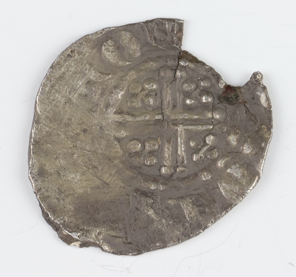 A silver short cross penny of Henry III 1216 to 1247 London Mint (coin bent and reflattened), - Image 4 of 10