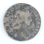 A silver crown of Charles II 1668, second bust, The regnal year (VICESIMO) is given on the edge in