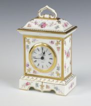 A Royal Crown Derby Antoinette quartz timepiece 17cm