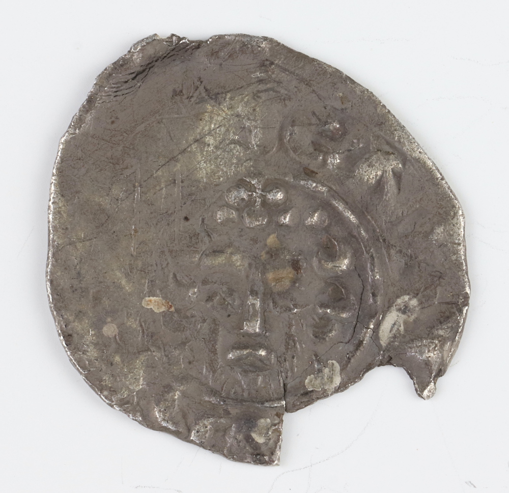 A silver short cross penny of Henry III 1216 to 1247 London Mint (coin bent and reflattened), - Image 3 of 10