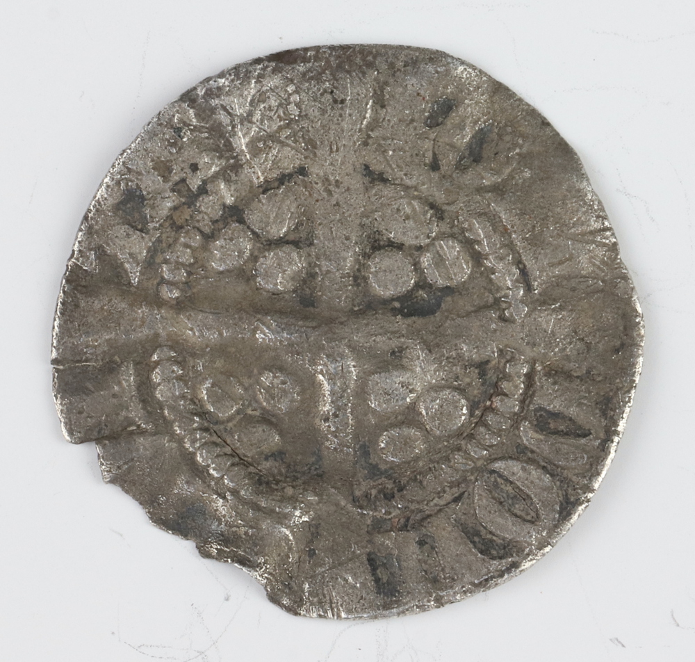 A silver short cross penny of Henry III 1216 to 1247 London Mint (coin bent and reflattened), - Image 8 of 10