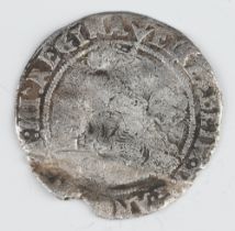 A silver sixpence of Elizabeth I third/fourth issue 1561 to 1577, 1 other folded and re-flattened, a