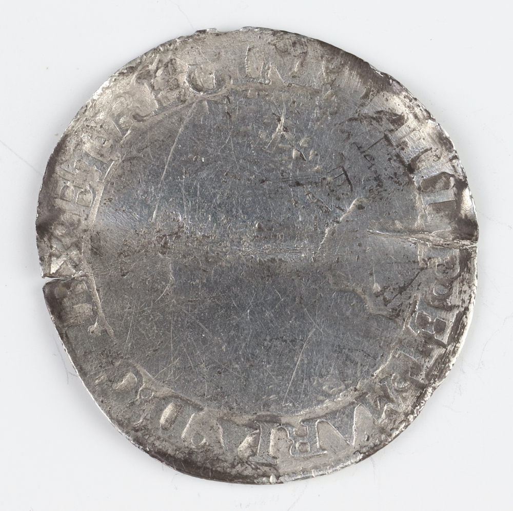 A silver sixpence of Elizabeth I third/fourth issue 1561 to 1577, 1 other folded and re-flattened, a - Image 5 of 8