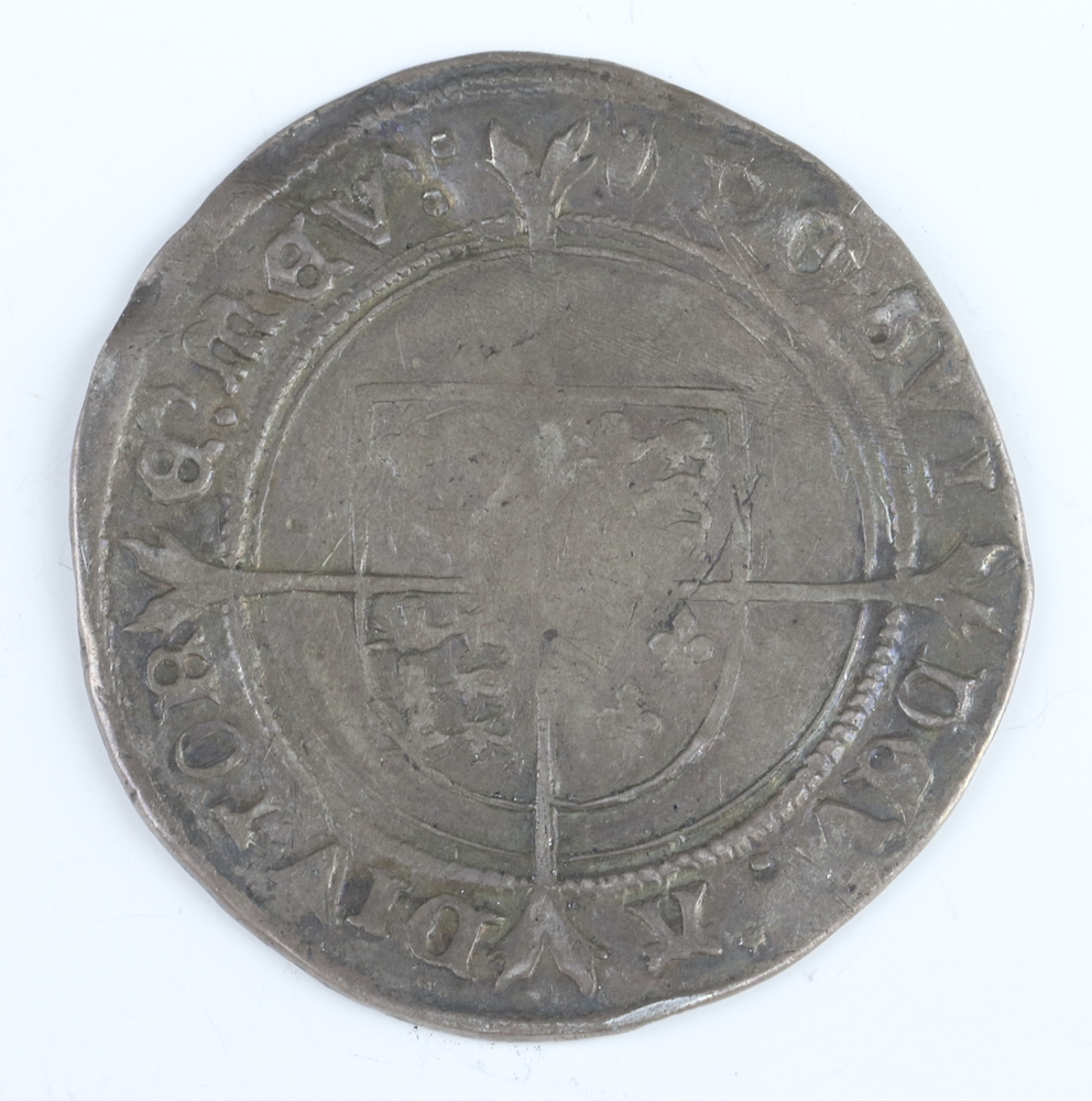 A silver shilling of Edward VI, 1551-3, fine silver issue, full flange - Image 2 of 2