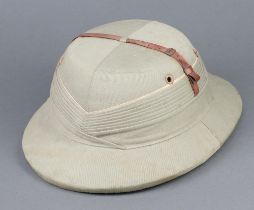 A pith helmet marked special makers Prince Hat, Real Pith
