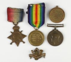 A First World War Territorial War medal for voluntary service overseas to 200248 Pte.B.Cupit.E.