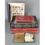 Three Ideal stamp albums of GB and world stamps including Germany, an Imperial album of GB and