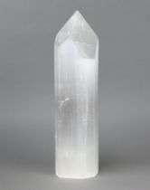 A polished hardstone obelisk 46cm x 11cm x 11cm