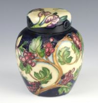 A modern Moorcroft ginger jar and cover - The Tempest, limited edition no. 205/250 by Philip