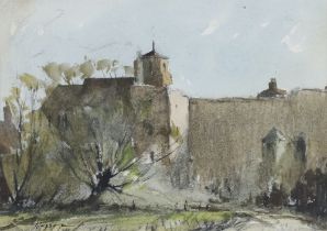 **Edward Wesson (British 1910-1983) watercolour signed "Amberley Castle" 20cm x 29cm **Please Note -