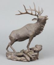 Franklin Mint - The National Wildlife Federation presents The Bronze Challenger, a bronze figure