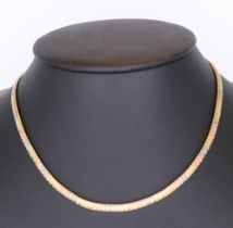 A 3 colour 14k necklace, 18 grams, 40cm