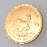 A Krugerrand 1974