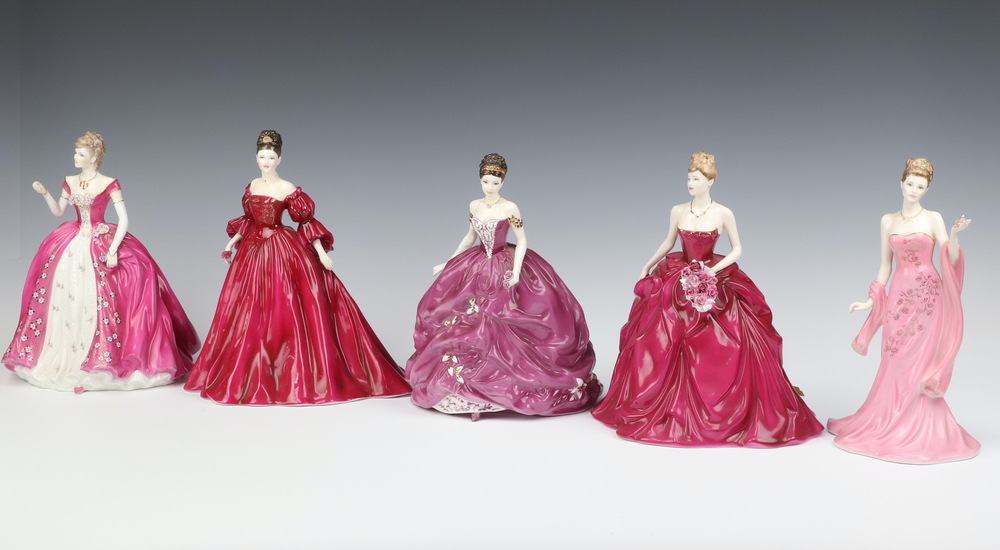 Three limited edition Coalport figures - Grand Finale no. 3219/7500, Mystique 7500/9500 and