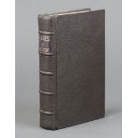 The Fables of Aesop translated by Samual Croxall, 9th edition London 1770 16mo. bound in black