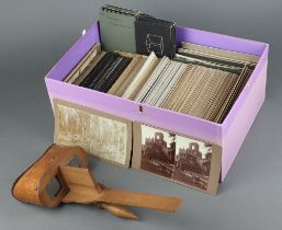 A large collection of early 20th Century stereoscopic slides, all by amateurs including Reverend