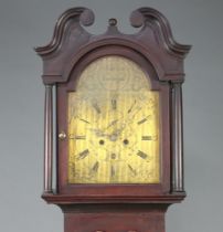 John Scot of Edinburgh an 18th Century 8 day striking longcase clock, the 30cm arched dial marked