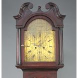 John Scot of Edinburgh an 18th Century 8 day striking longcase clock, the 30cm arched dial marked