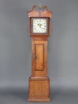 Summerhayes of Taunton, an 18th Century 30 hour longcase clock with 28cm square painted dial with