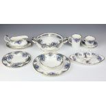 A 90 piece Royal Albert Moonlight Rose pattern dinner service comprising 2 twin handled tureens