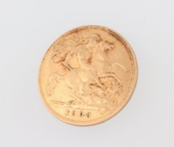 A half sovereign 1908