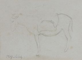 ** Philip Naviasky (British 1894-1983), pencil sketch of a horse 23cm x 31cm ** Please Note -