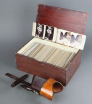 A collection of approximately 200 late 19th/early 20th Century amateur stereoscopic slides contained