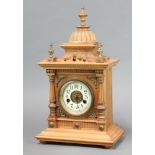 The Greenwich Clock, Hamburg American Clock Co. a striking mantel clock with 10cm enamelled dial,