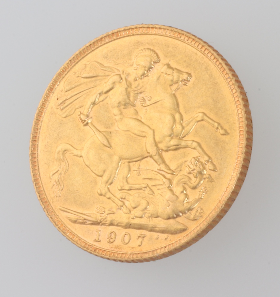 A George V 1907 sovereign