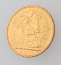 A George V 1907 sovereign