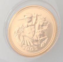 A 2005 half sovereign