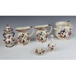 A pair of Masons Mandalay pattern wall pockets in the form of jugs 16cm, a twin handled chassepot