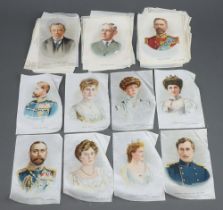 A collection of BDV Cigarette silks including Notable Individuals - Prime Ministers, Kings, etc