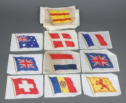 A collection of 64 BDV Cigarette silks of Flags of The World