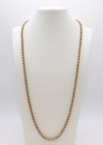 A 9ct yellow gold belcher link chain 67cm, 55.1 grams