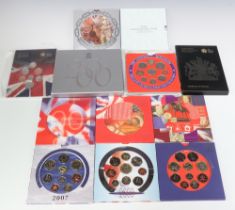 Fourteen GB proof coin sets - 1997, 99, 2000 x 2, 2001-2006, 2007 x 2 (Diamond Jubilee), 2008 and