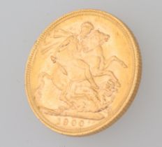 A Victorian 1900 sovereign