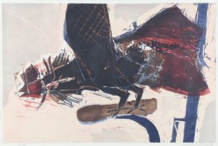 ** Michael Rothenstein RA (British 1908-1993), lithograph in colour, "The Angry Cockerel", lino cut,