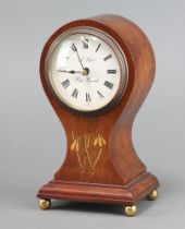 Fema, an Edwardian style timepiece with 8cm paper dial marked F Joyce High Wycombe, contained in
